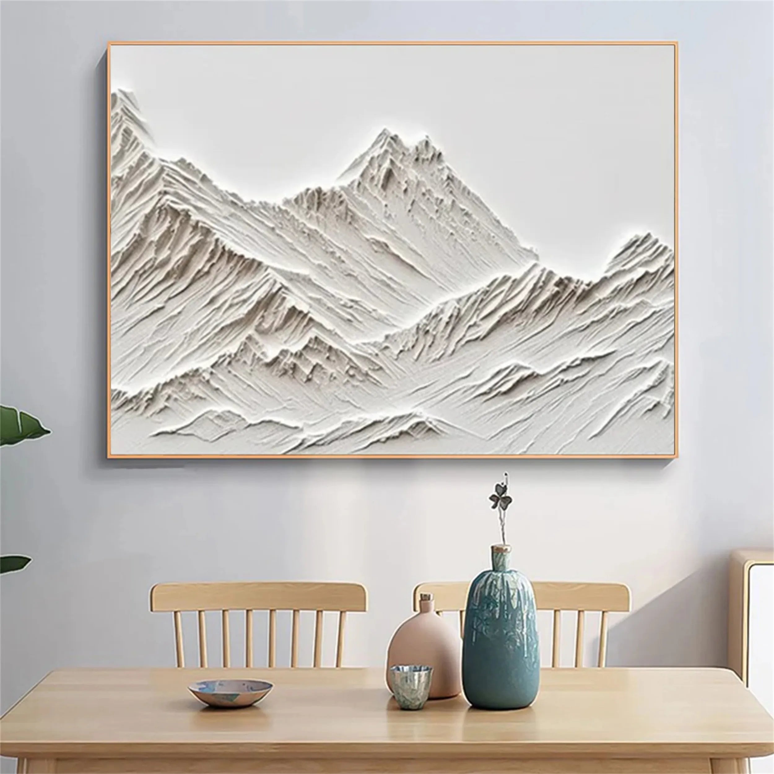 Minimalist Textured Plaster Art Painting - Modern Abstract Wall Decor for Living Room, Bedroom & Office #MM258