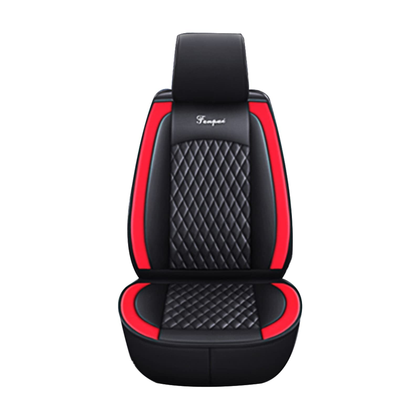 Waterproof Leather Car Seat Covers Full Set for Infiniti QX55 2021 - Front & Rear Seat Protectors (Black Red) | Durable & Comfortable | Perfect for Road Trips, Daily Commuting & Car Interior Protection | Ideal for Family Travel, Work Commutes & Pet Protection