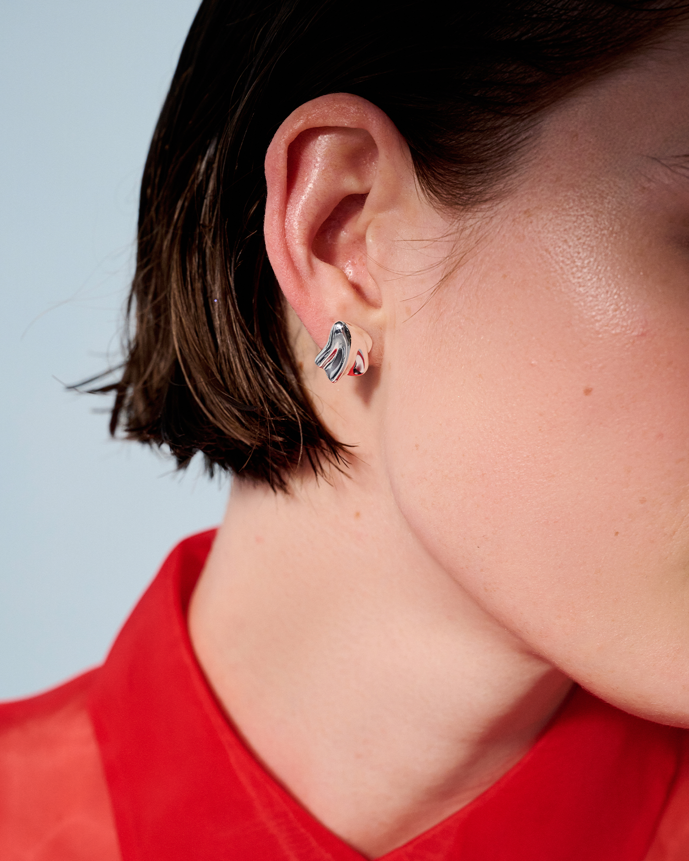Zoe Silver Earrings for Women - Elegant Dangle Hoop Earrings for Party, Wedding & Everyday Wear