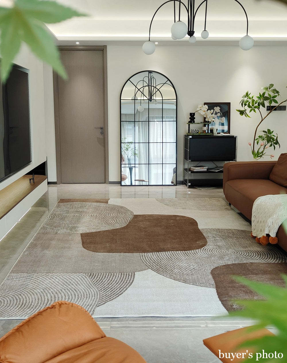 Abstract Geometric Contemporary Modern Rugs - Extra Large Area Rugs for Living Room & Bedroom Decor - Perfect for Bohemian Home, Office or Dorm Room