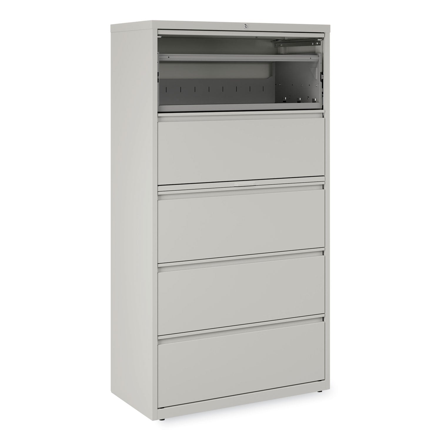 Alera® 5-Drawer Lateral File Cabinet - Legal/Letter/A4/A5 Size - Light Gray (36