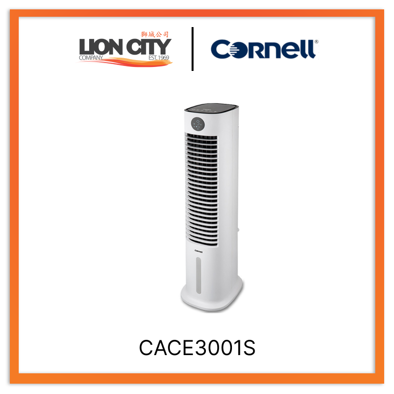 Cornell CACE3001S Portable Air Cooler with Air Sterilization, Ice Packs & 3 Fan Speeds - Perfect for Bedroom, Office, and Outdoor Use
