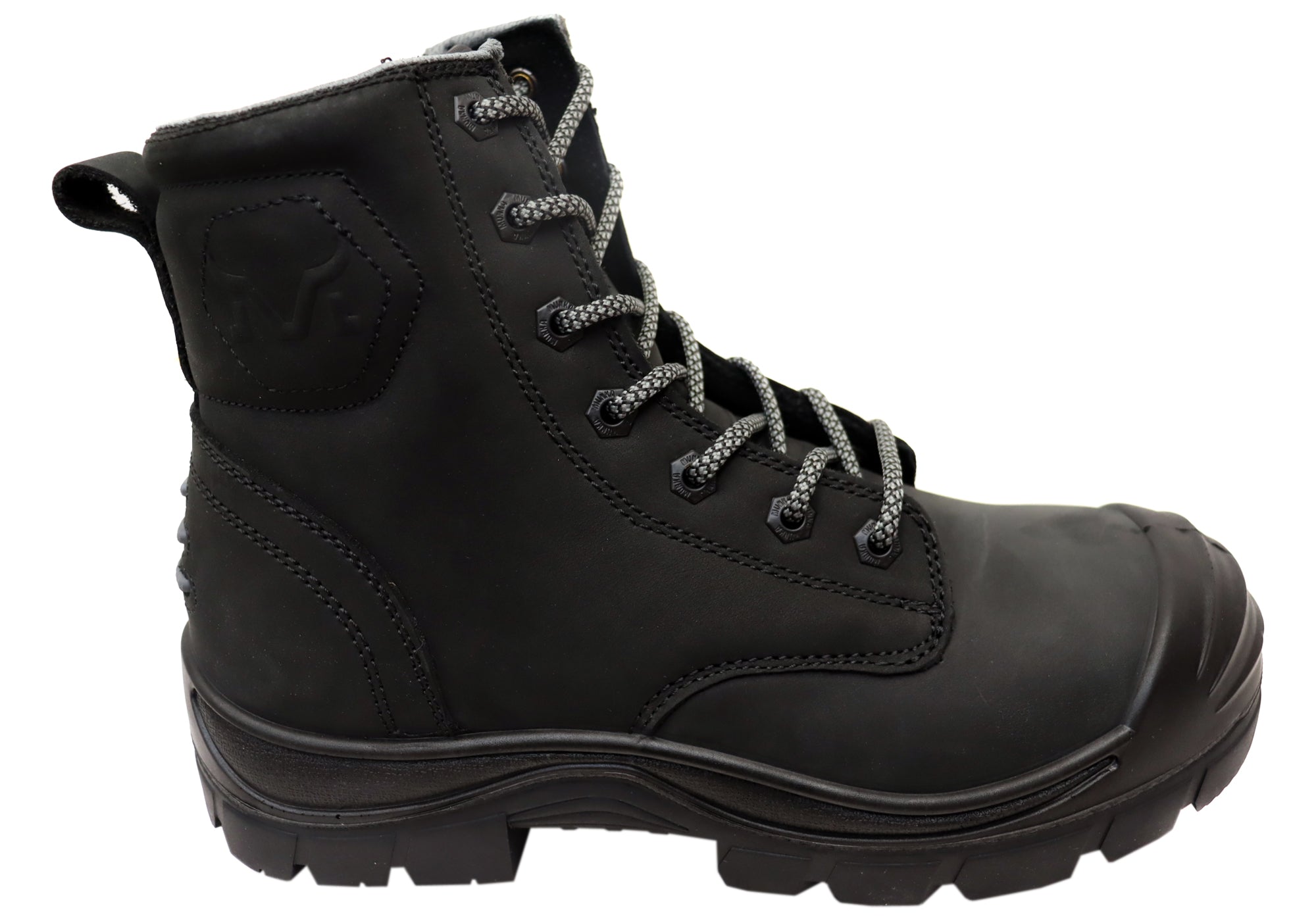 Munka Taurus Men's Steel Toe Work Boots - Comfortable Leather Lace Up Safety Shoes for Construction, Hiking & Outdoor Work