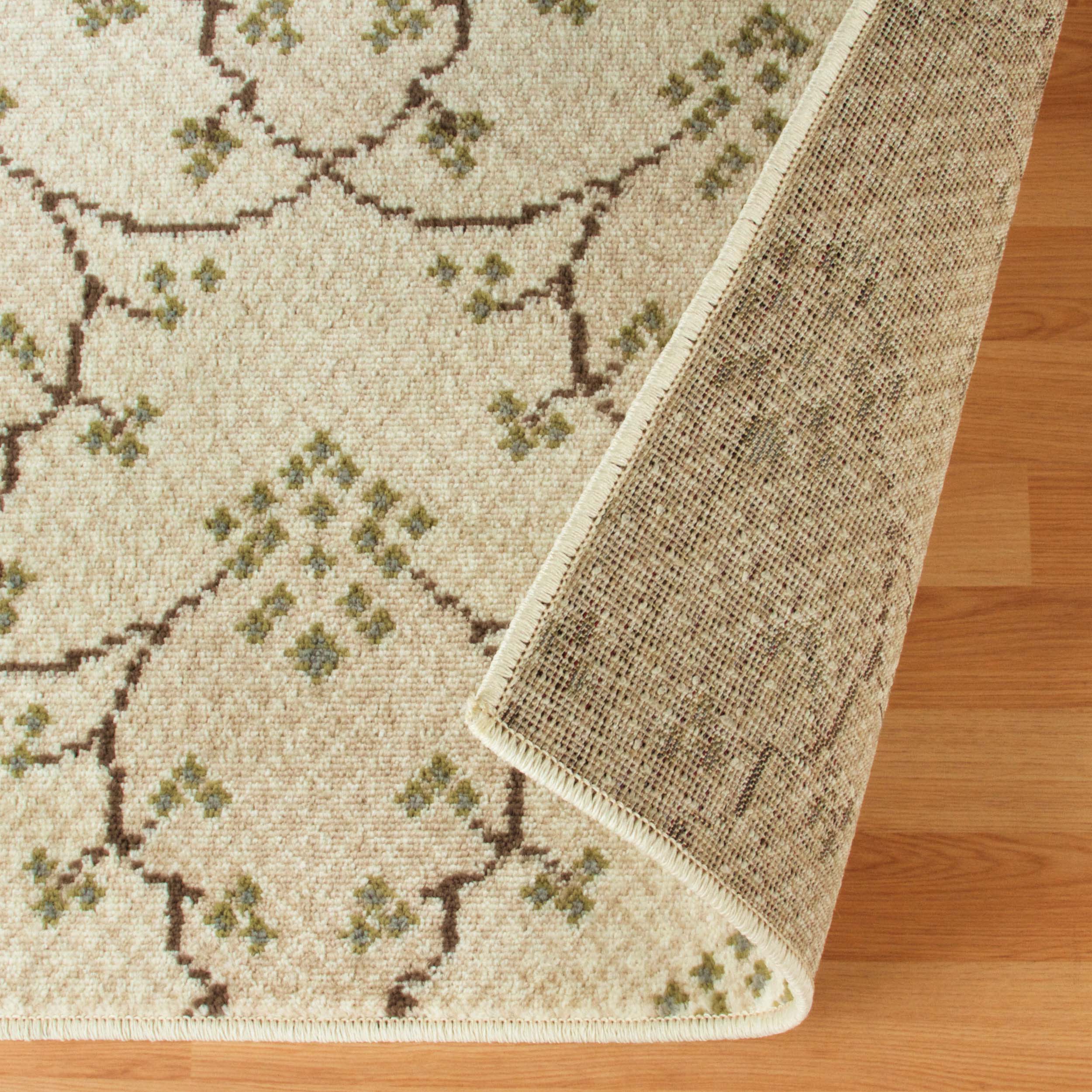 Traditional Geometric Floral Vine Indoor Area Rug - Aberdeen Design for Living Room, Bedroom & Home Decor