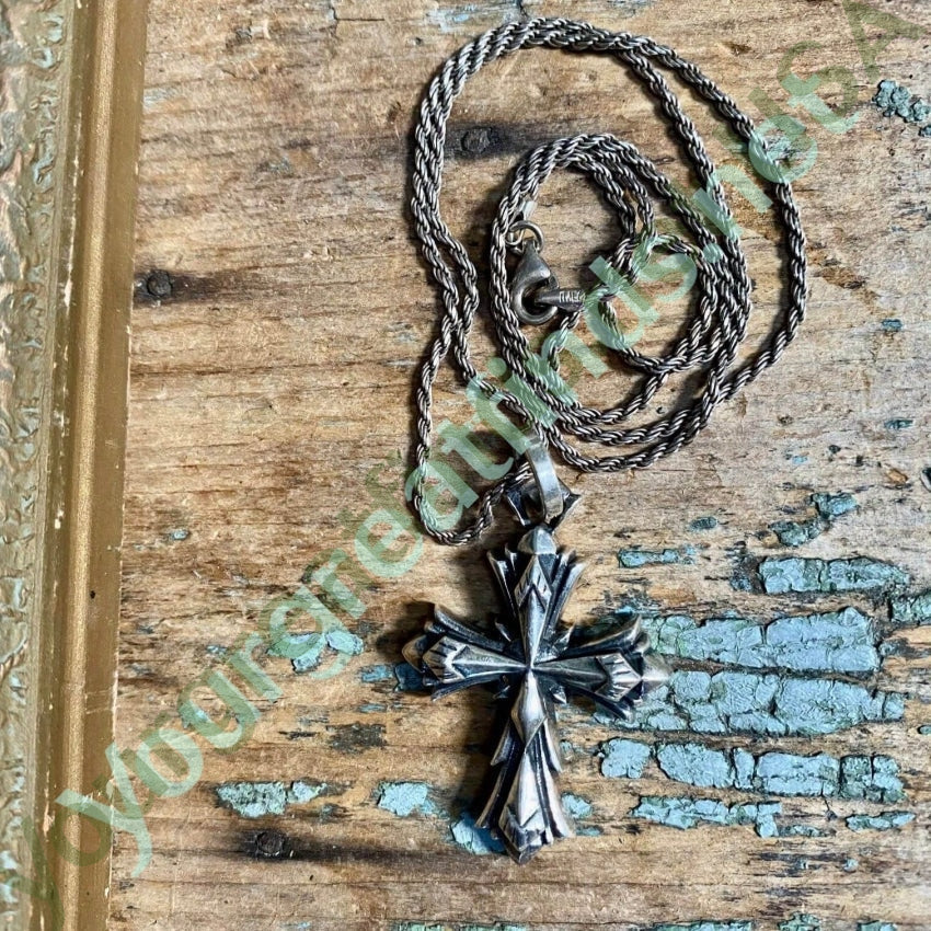 925 Sterling Silver Holy Cross Pendant Necklace with Chain - Religious Jewelry for Women & Men, Perfect for Baptism, First Communion & Daily Wear