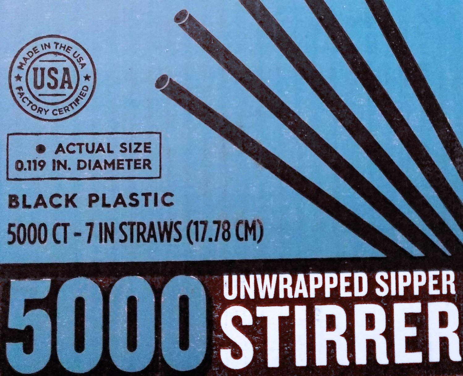 Daily Chefs Sipper Stirrers - 7 Inch Disposable Stirring Sticks (5000 Count) - Perfect for Coffee, Tea, Cocktails & Hot Beverages