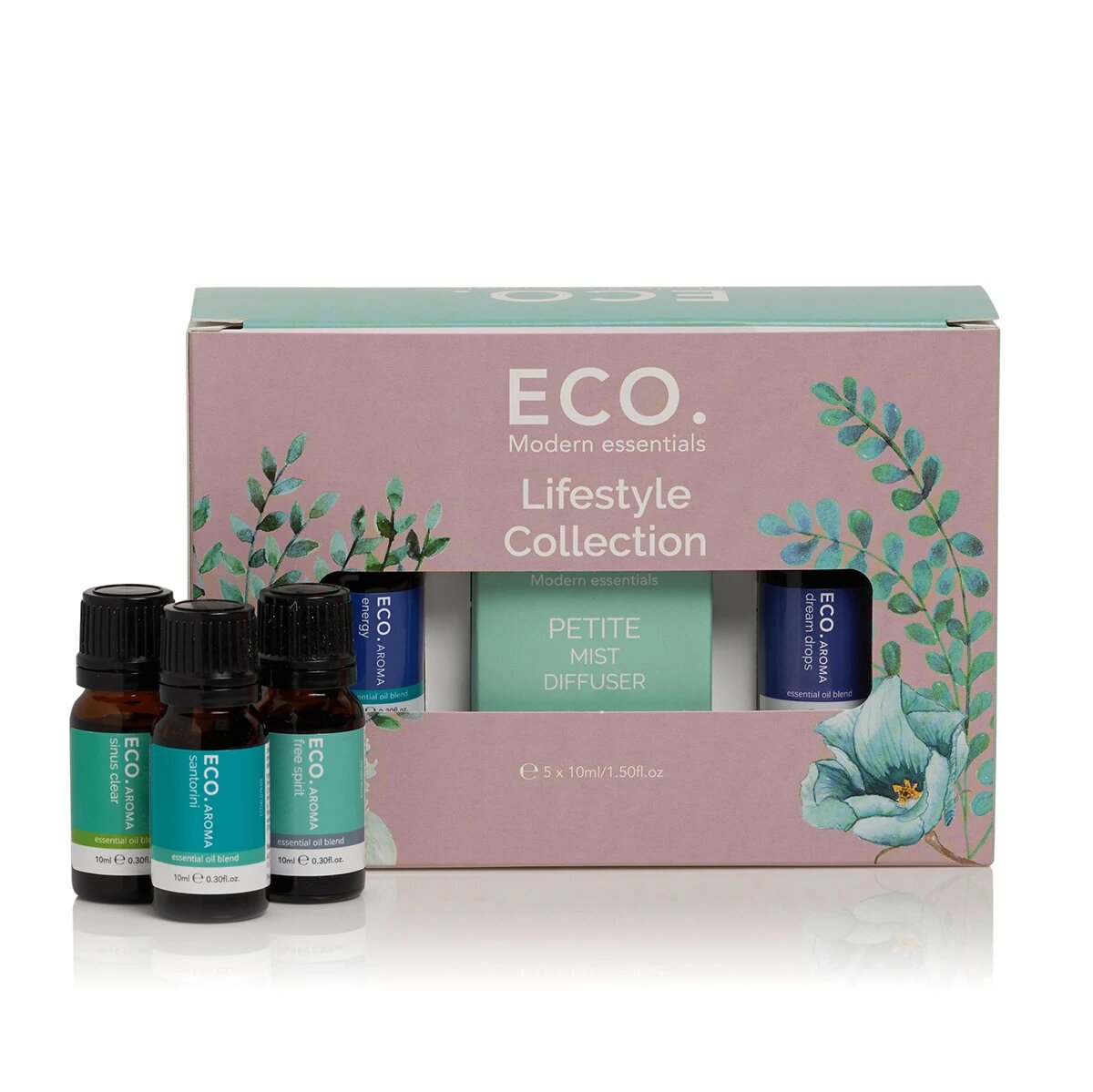 ECO Aroma Lifestyle Collection Pack - Natural Essential Oils for Home & Office Relaxation, Stress Relief & Aromatherapy - Perfect for Diffusers, Massage & Spa Treatments