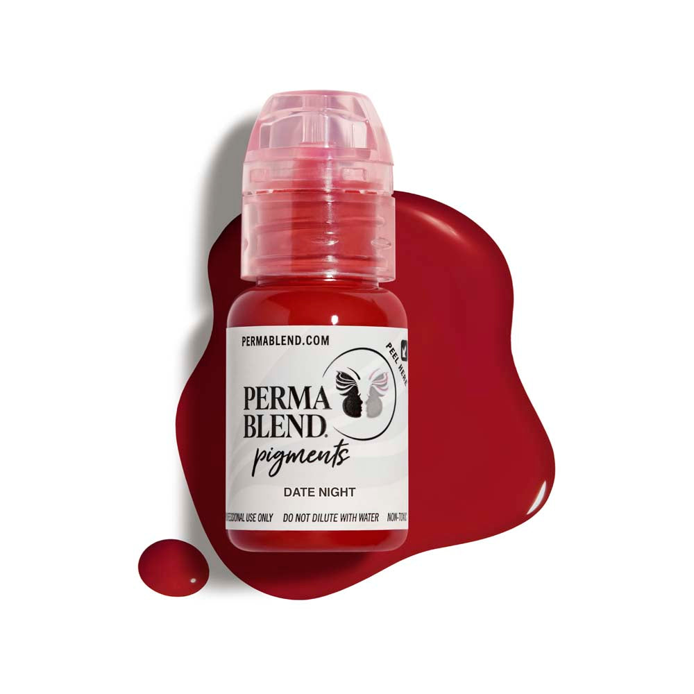 Perma Blend Date Night Pigment - Long Lasting Cosmetic Tattoo Ink for Eyebrows & Lips | Perfect for Permanent Makeup, Microblading & Beauty Salons