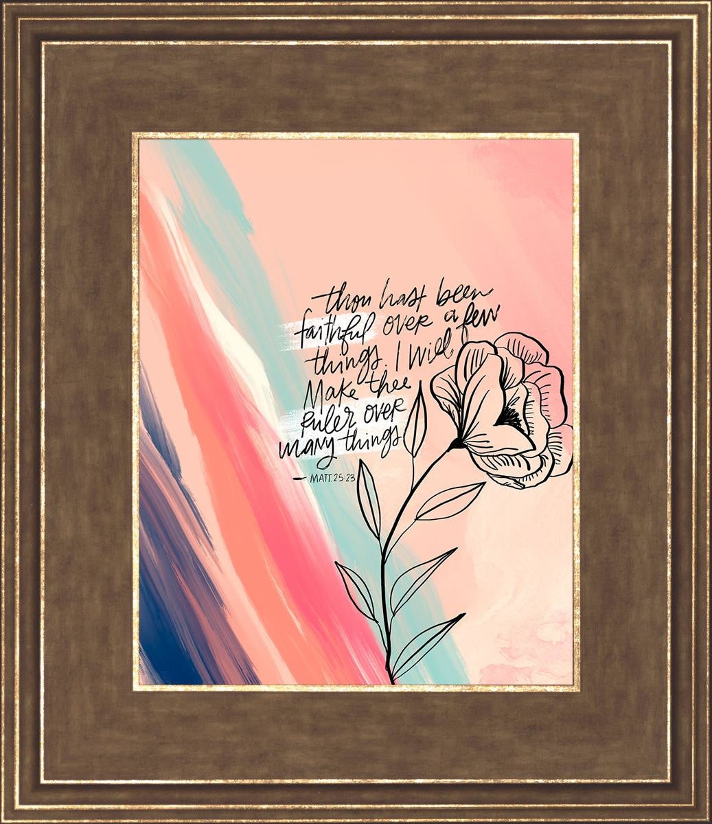 Faithful By Rhonna Farrer - Inspirational Christian Wall Art & Home Decor for Bedroom, Living Room, Office - Perfect for Gifts, Bible Study & Faith-Based Interior Design