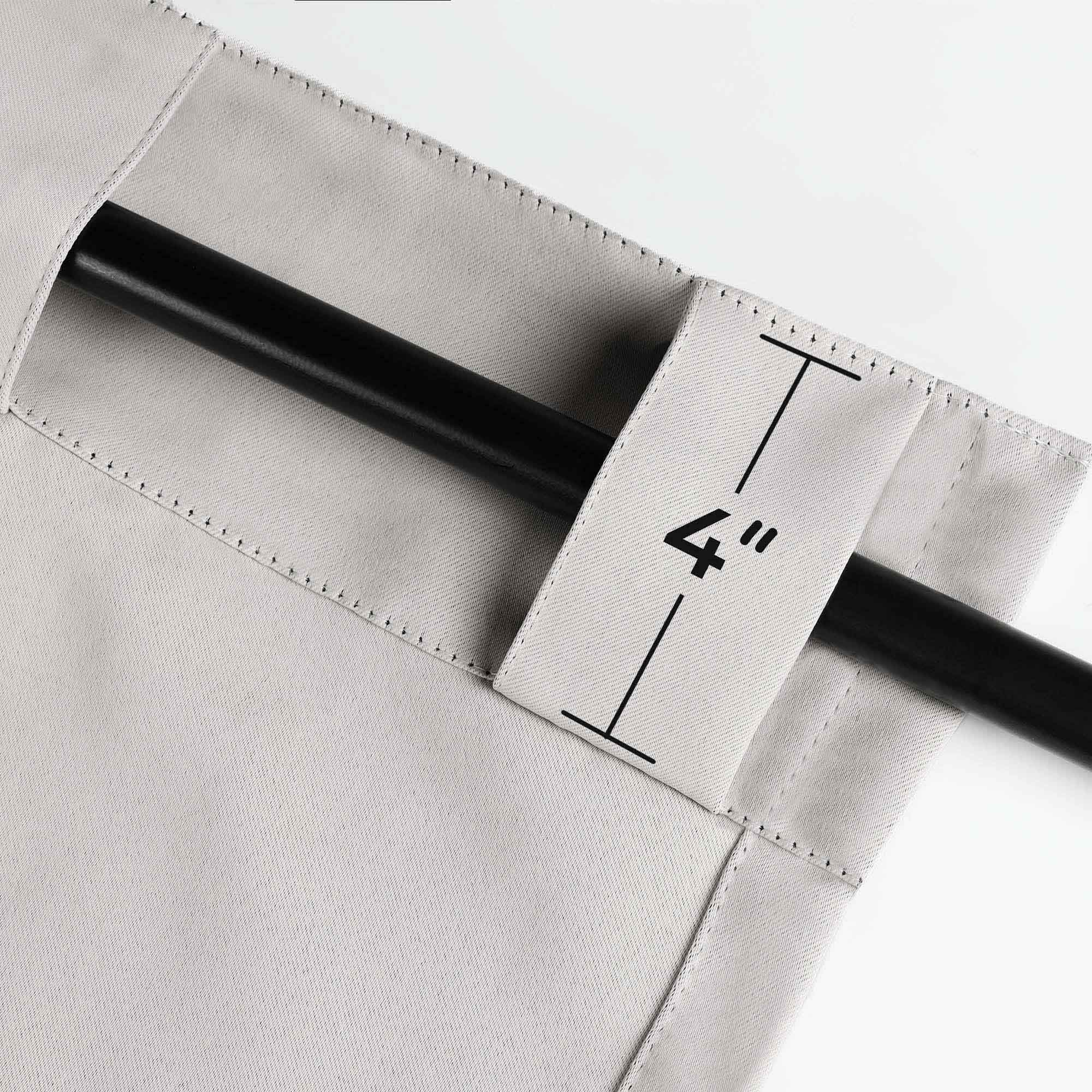 Blackout Curtains for Bedroom - Solid Room Darkening Back Tabs Window Drapes, Set of 2 Panels - Perfect for Nursery, Home Theater & Light Sleepers