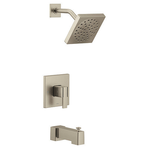 Moen UTS3713BN 90 Degree M Core 3 Series Tub and Shower Trim in Brushed Nickel - Perfect for Bathroom Renovation & Modern Home Upgrade