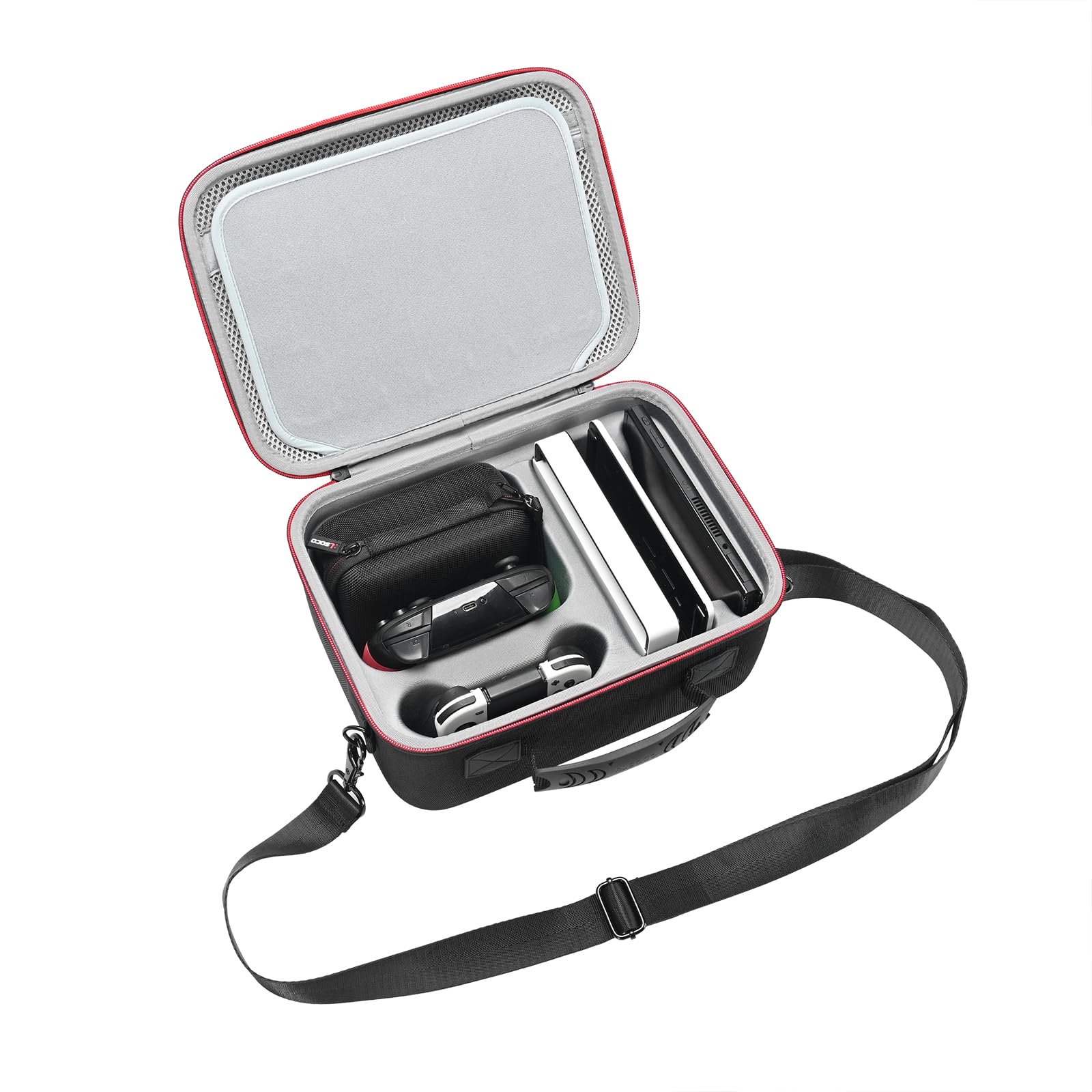 RLSOCO Protective Carrying Case for Nintendo Switch OLED & Nintendo Switch - Fits Console, Dock, AC Adapter, Joy-Con Grip (Case Only) - Perfect for Travel, Gaming Parties & On-the-Go Protection