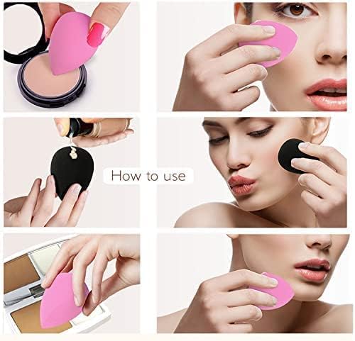 **GOLD MAX 6-Piece Makeup Sponge Set – Soft Beauty Blender for Liquid Foundation & Powder, Latex-Free Wet & Dry Use (4 Large + 2 Mini) with Egg Case – Ideal for Flawless Makeup Application at Home or On-the-Go**