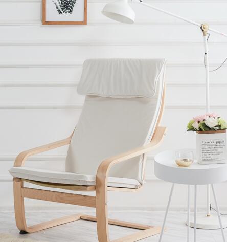 Poang Armchair Cover with Sewn-On Headrest - Durable & Stylish Replacement for IKEA Chairs - Perfect for Living Room, Office, or Nursery
