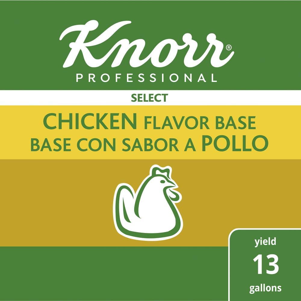 Knorr Professional Select Chicken Base Bouillon - Gluten Free, No Artificial Flavors, 0g Trans Fat, 1.99 lbs (Pack of 6) | Perfect for Soups, Stews & Professional Kitchens