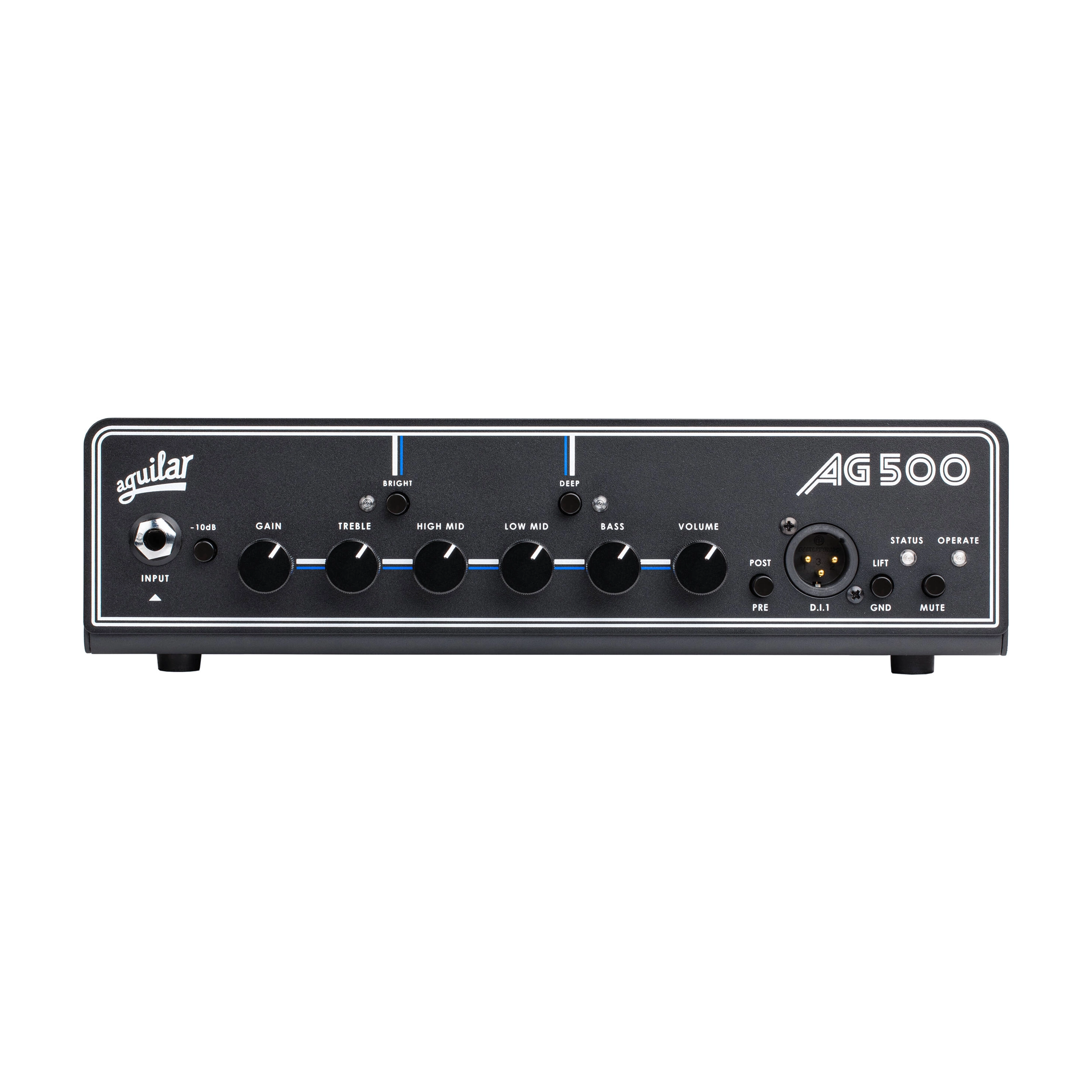 Aguilar AG500V2 Gen 2 500W Bass Amp Head - Professional Bass Guitar Amplifier for Live Performances & Studio Recording