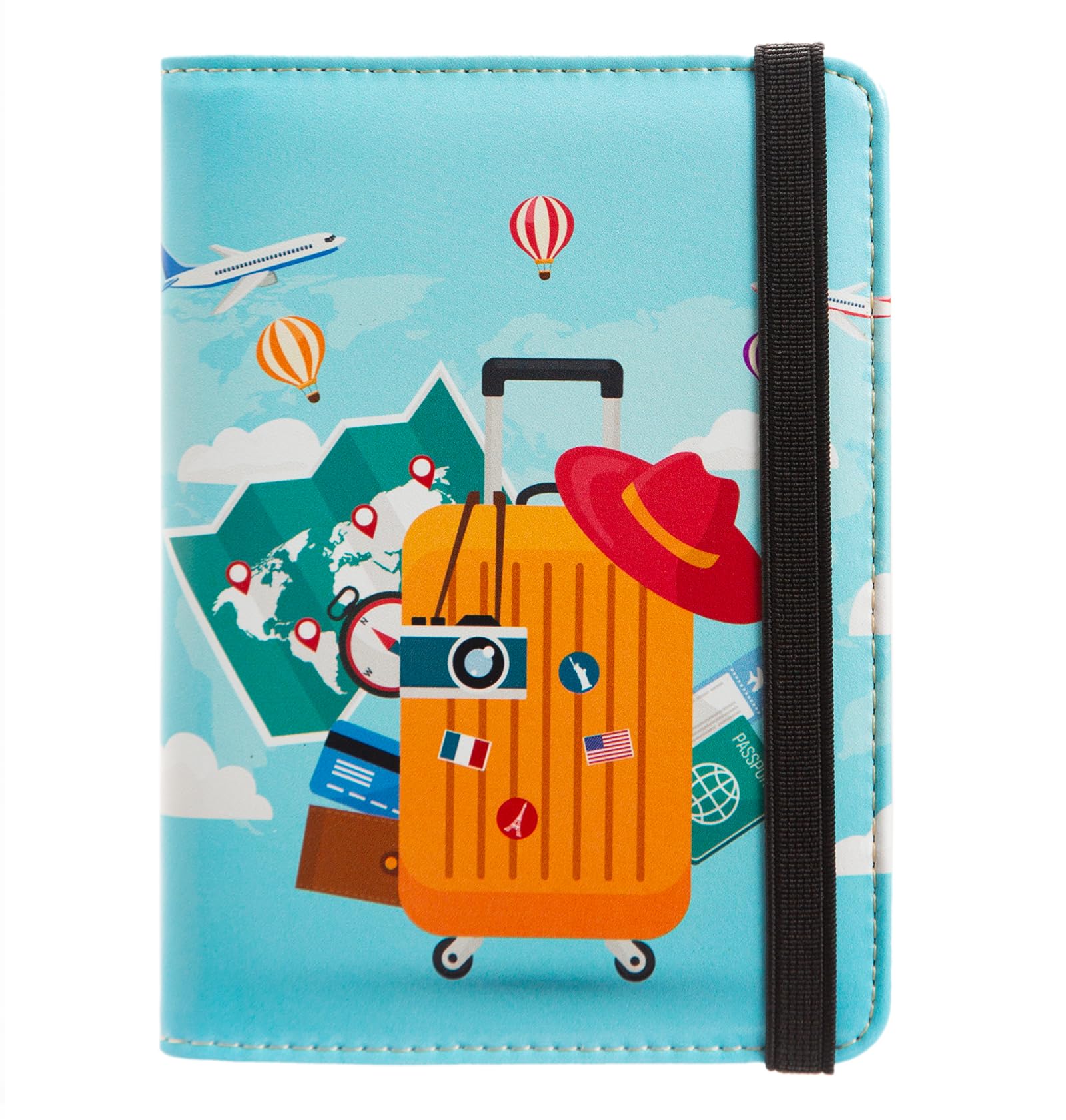 RFID Blocking Passport Holder & Travel Wallet - Secure Credit Card Case for Women, Men, Boys & Girls | Cute Passport Cover for International Travel, Vacations & Business Trips | Perfect Travel Essential for Airports & Adventures