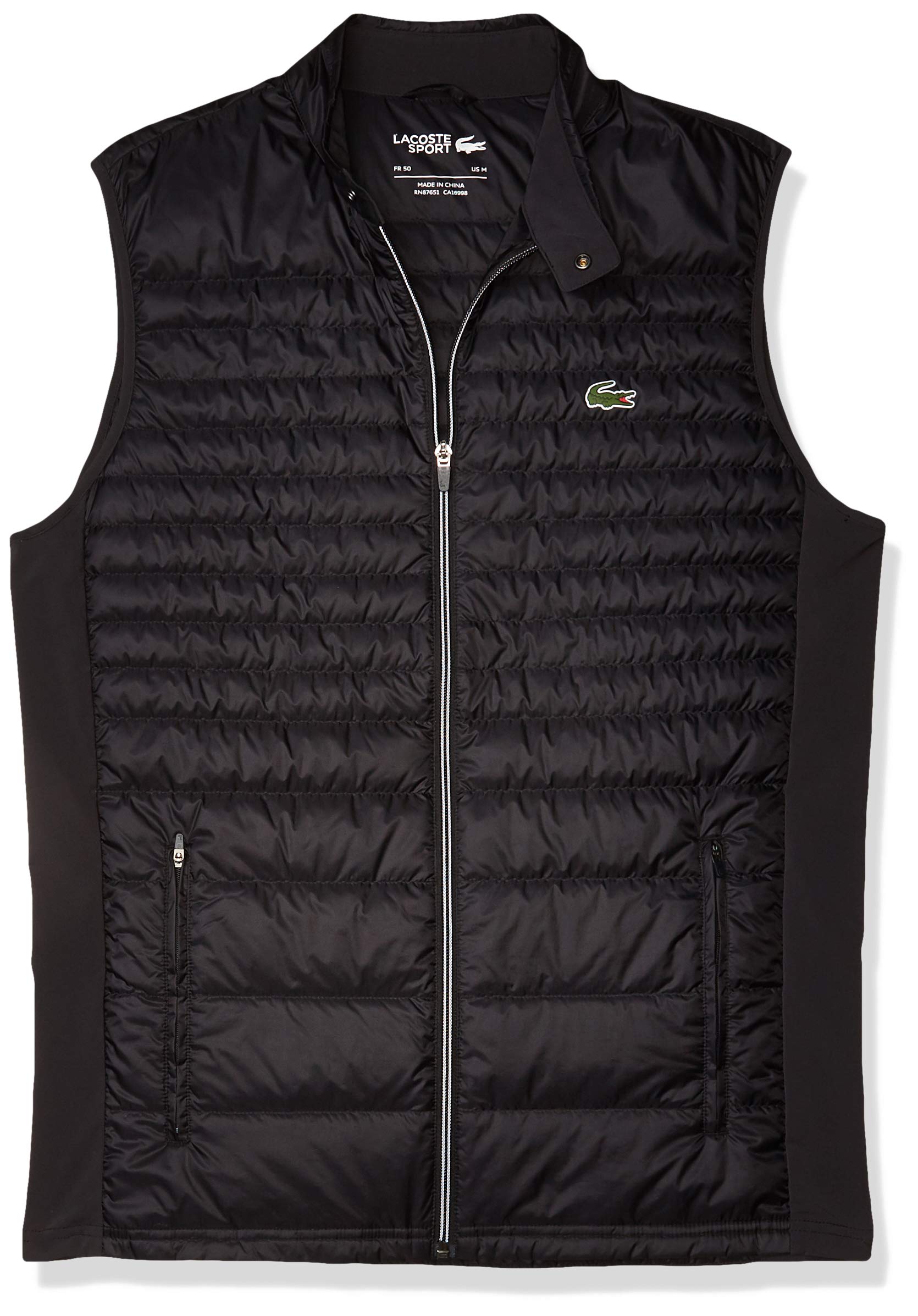 Lacoste Men's Sport Padded Golf Vest - Lightweight Warm Winter Jacket for Golfing & Outdoor Activities