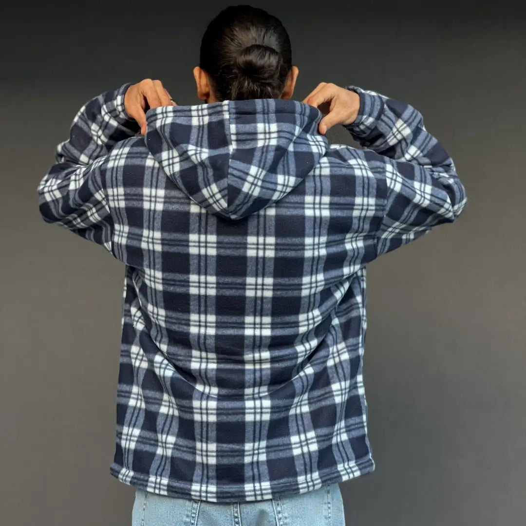 Men's Plaid Sherpa Lined Jacket - Warm Winter Flannel Shirt Jacket for Outdoor Activities & Casual Wear