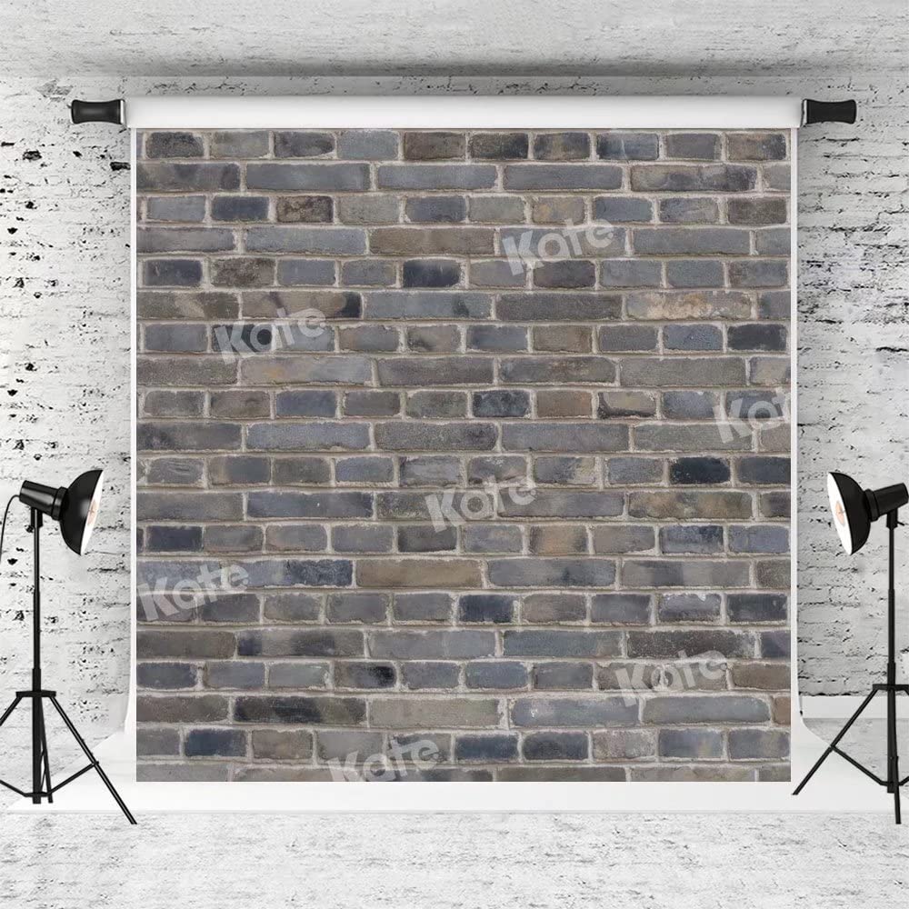 8x8ft Grey Brick Wall Fabric Backdrop for Photography - Durable Photo Studio Background, Birthday Party Decor, Banner & Props - Perfect for Portraits, Events, and Social Media Content