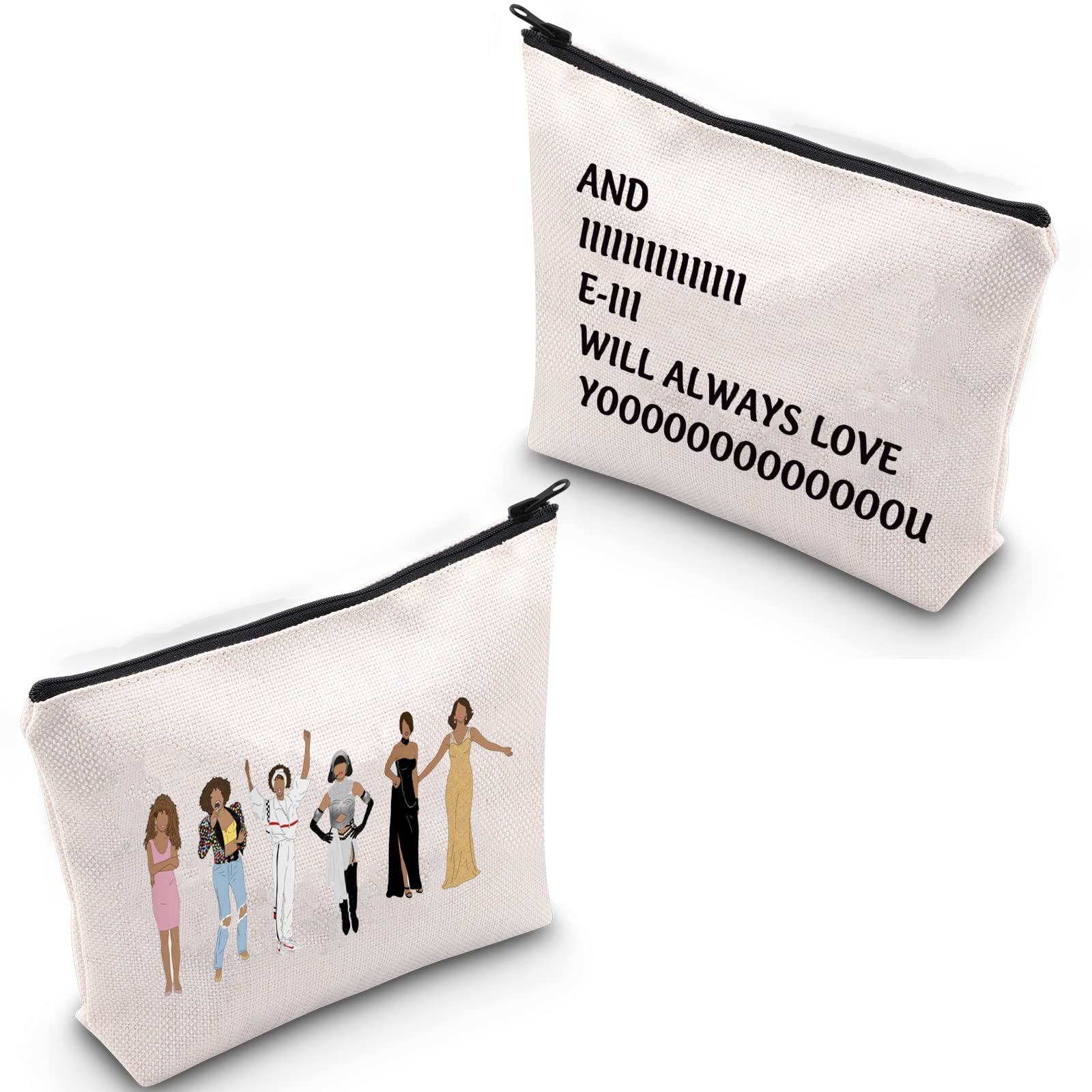 XYANFA Music Lovers Makeup Bag - Cute Cosmetic Pouch with 