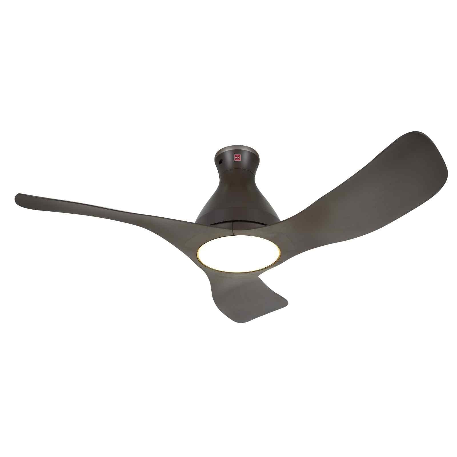 AIRY 48 Inch Smart DC Ceiling Fan with Optional LED Light - Energy Efficient, Remote Control, Quiet Operation for Bedroom, Living Room & Outdoor Spaces
