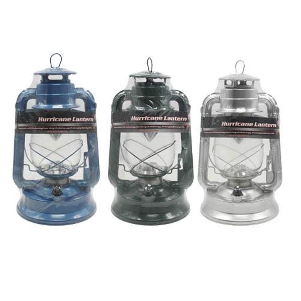 16 LED Emergency Hurricane Lantern with Dimmer Switch - Rechargeable Camping Light, Outdoor Survival Lamp & Power Outage Light for Home, Hiking, and Emergency Preparedness