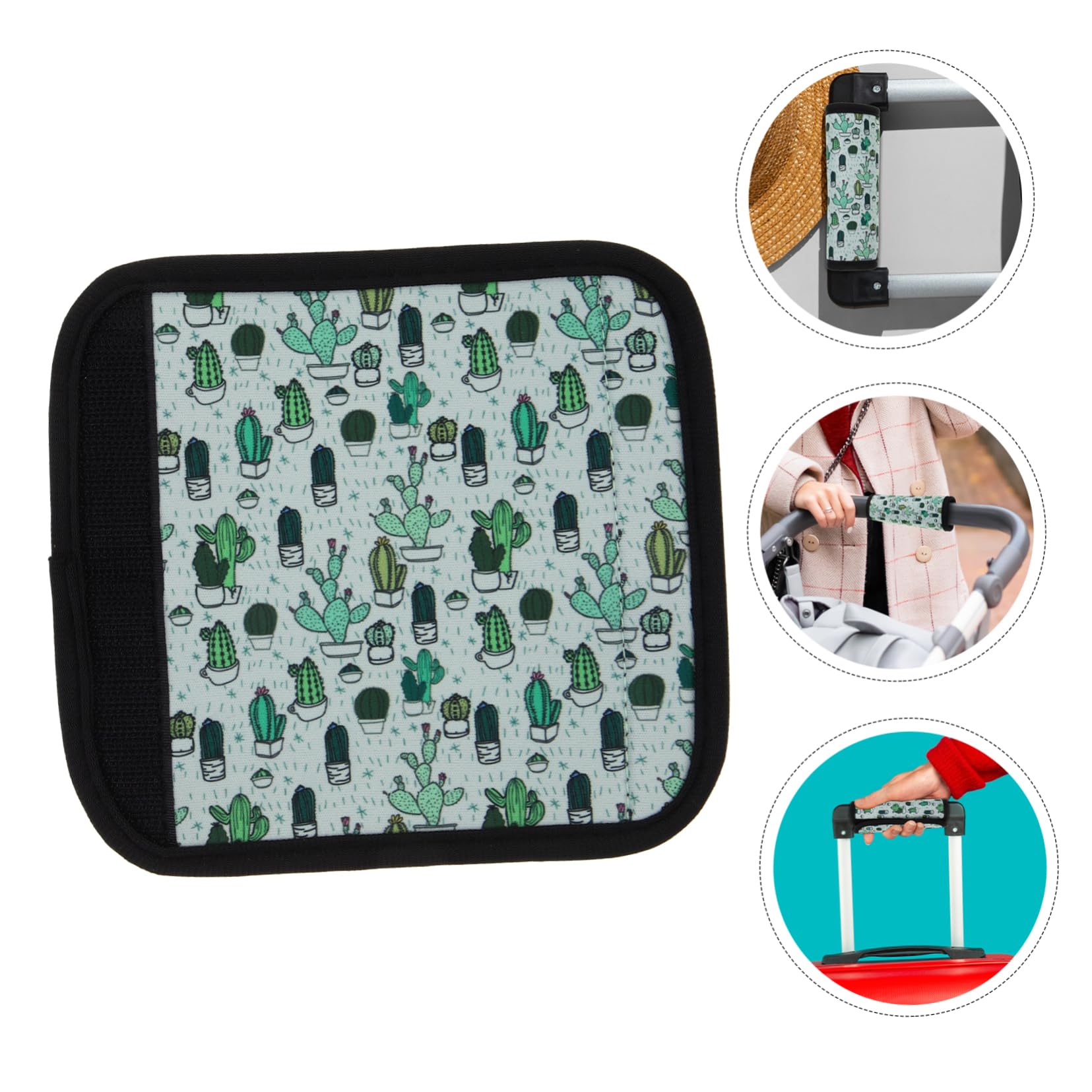 GOOHOCHY Polyester Luggage Handle Grip Sleeve - Durable Bag Wrap & Identifier for Travel, Airport, and Commuting