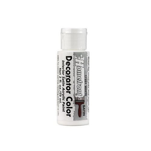 Premium Satin White Paint - 2 oz for Home Decor & DIY Projects - Perfect for Walls, Furniture & Crafting