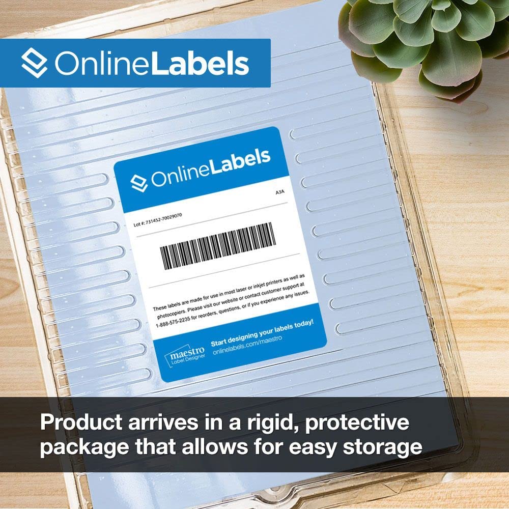 Premium Pastel Blue Sticker Paper - 100 Sheets 8.5