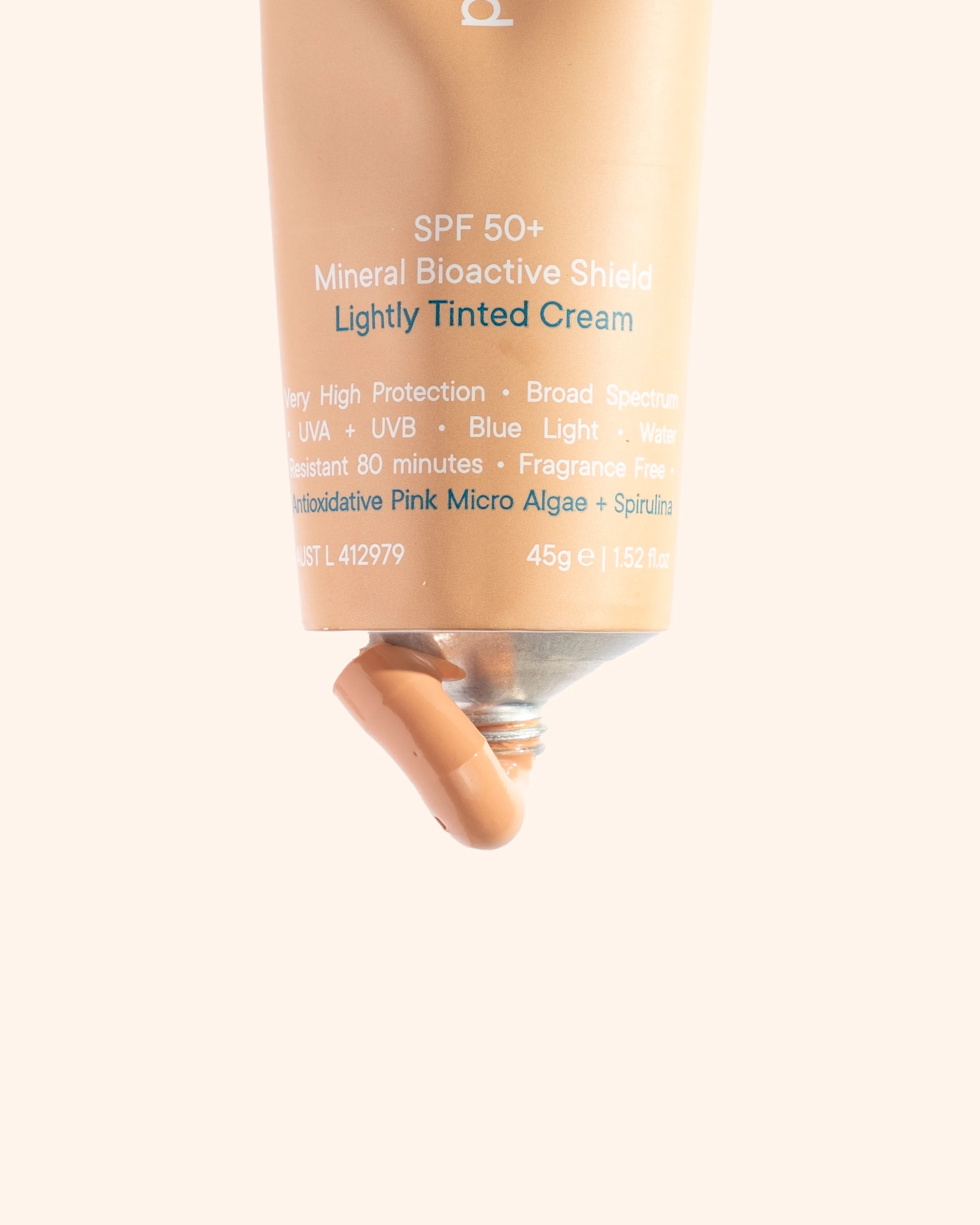 Tinted Mineral Sunscreen SPF 50 - 45g Natural Face Sunblock for Daily Protection - Perfect for Beach, Outdoor Activities & Sensitive Skin
