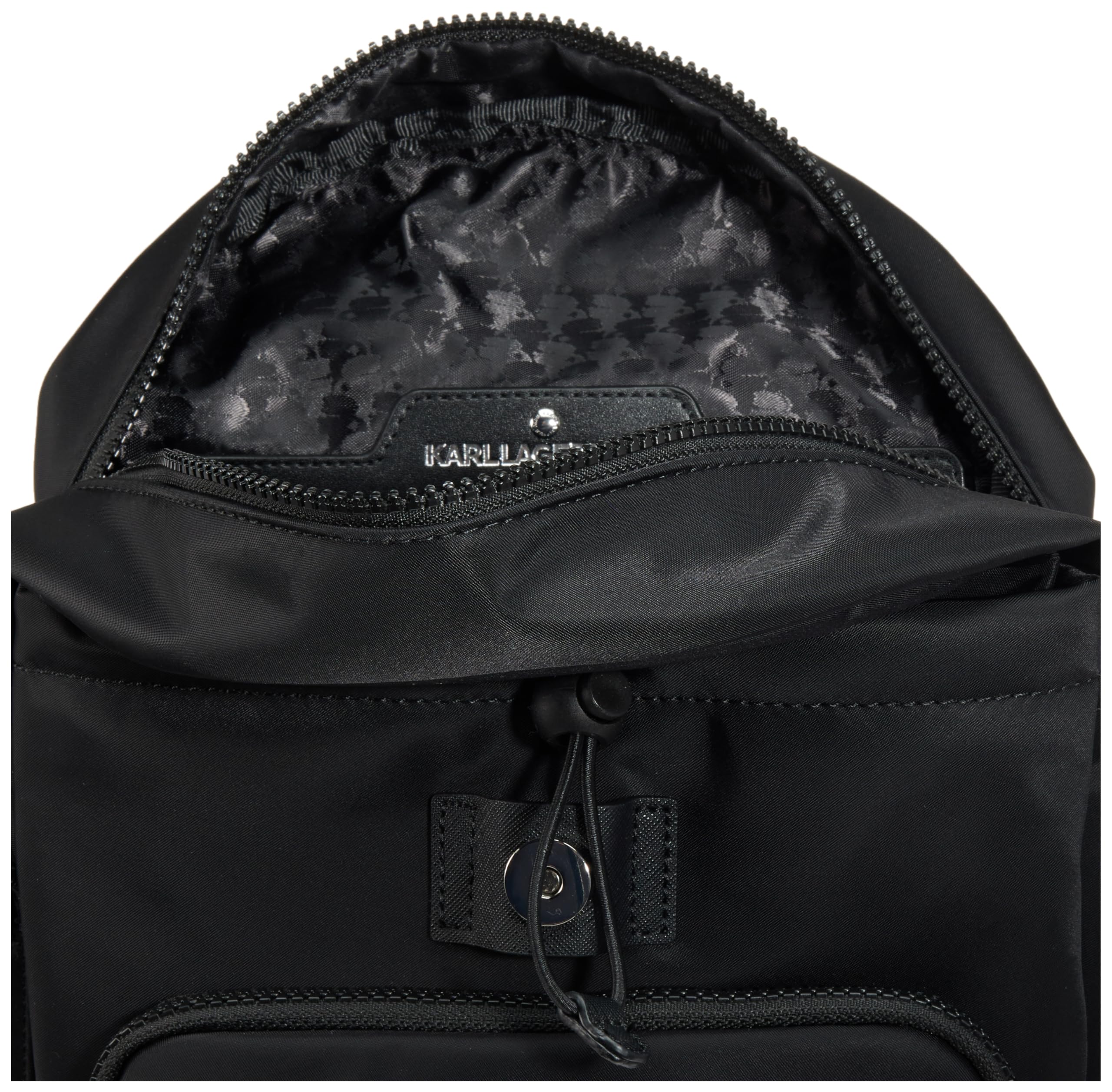 Karl Lagerfeld Paris Amour Small Backpack for Women - Stylish Black & Multicolor Crossbody Bag | Perfect for Travel, Work & Everyday Use