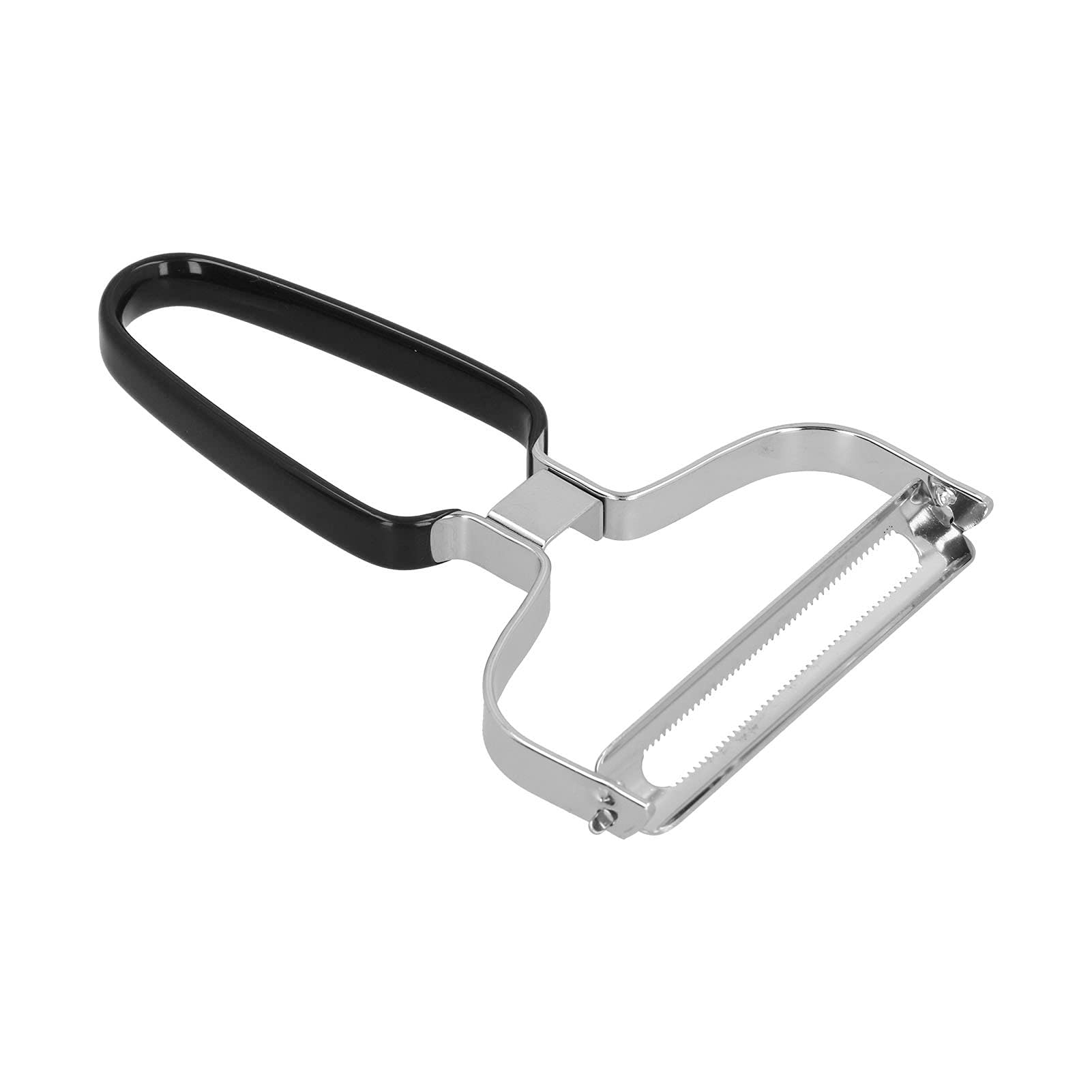 Premium Stainless Steel Vegetable Peeler - Multi-Functional Manual Fruit & Vegetable Slicer for Cucumber, Carrot, Potato, Cabbage - Ergonomic Kitchen Peeling Tool for Easy Food Prep (Black) - Perfect for Home Cooking, Meal Prep & Professional Kitchens