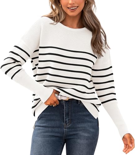 Striped White Black