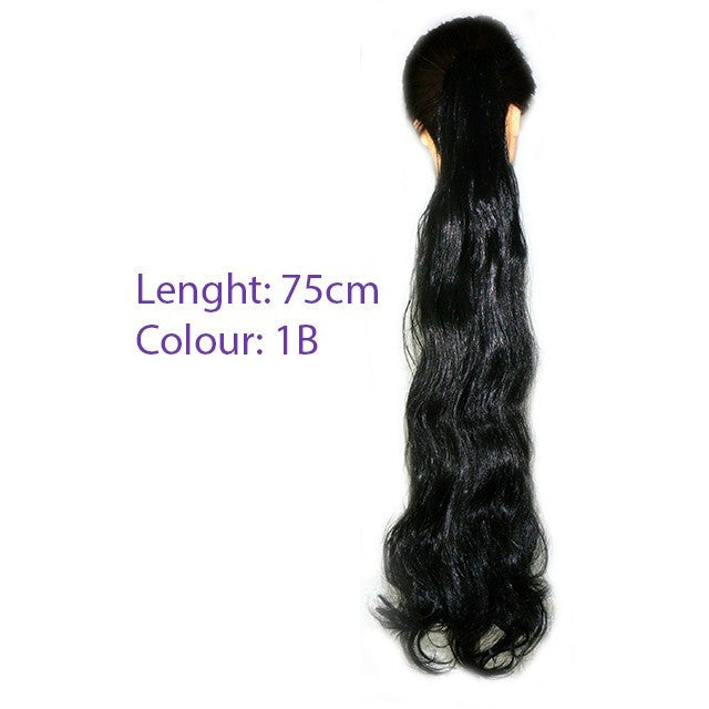 Stylish Clip-In Ponytail Hair Extensions Wavy - Perfect for Parties, Weddings & Everyday Wear