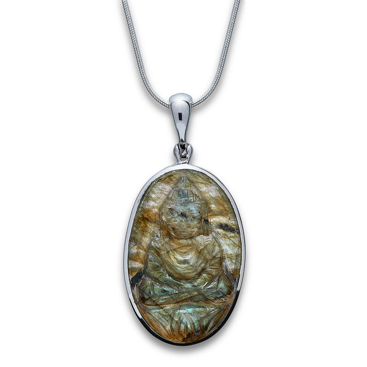 Handmade Labradorite Crystal Pendant Necklace - Natural Stone Jewelry for Women, Healing Crystal Gift for Spiritual Protection & Energy Balance | Perfect for Meditation, Yoga & Everyday Wear
