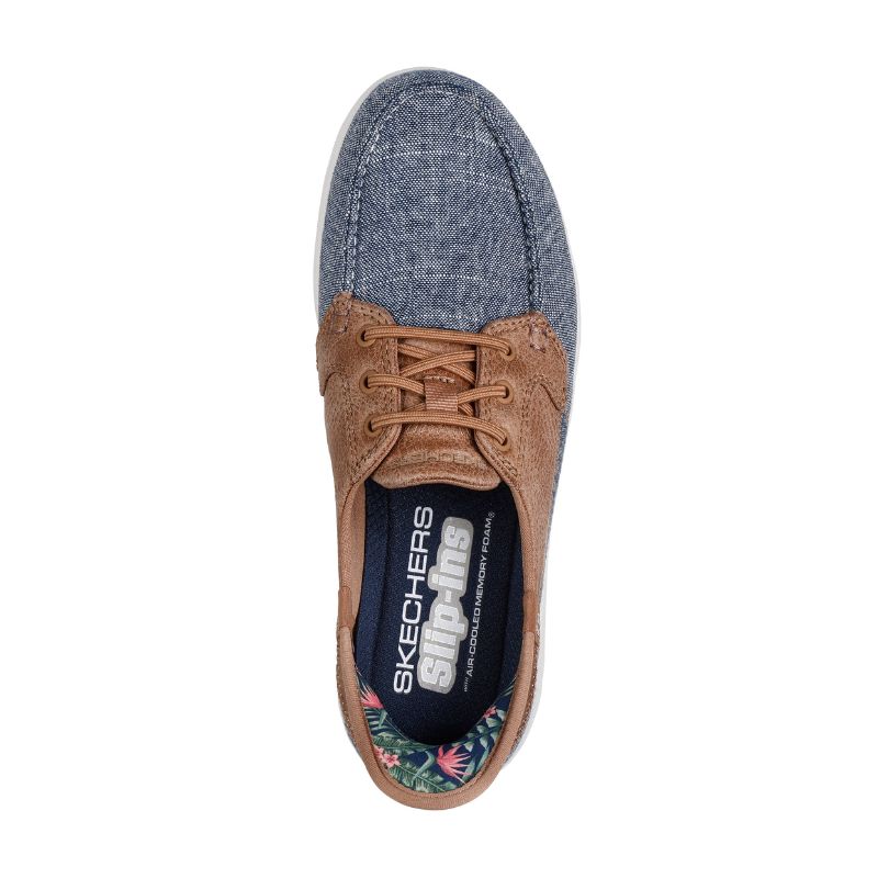 Women's Slip-On Sneakers - Flex Coastal Sky Comfortable Walking Shoes for Casual Wear & Travel