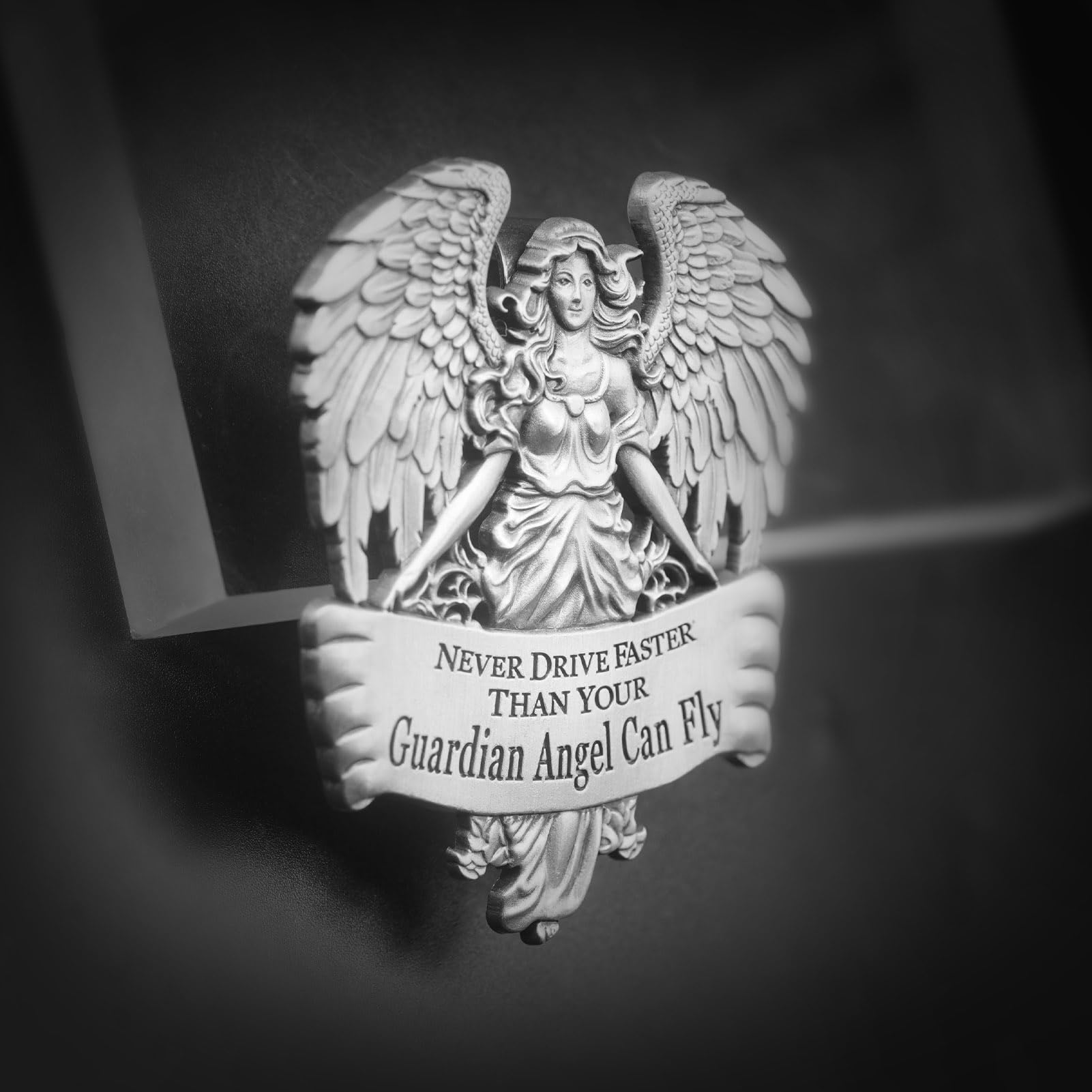 Guardian Angel Visor Clip - Religious Car Accessory for Safe Driving - Blessing Gift for Drivers, Parents, Family & Friends - Perfect for Road Trips, Commuting & Daily Protection
