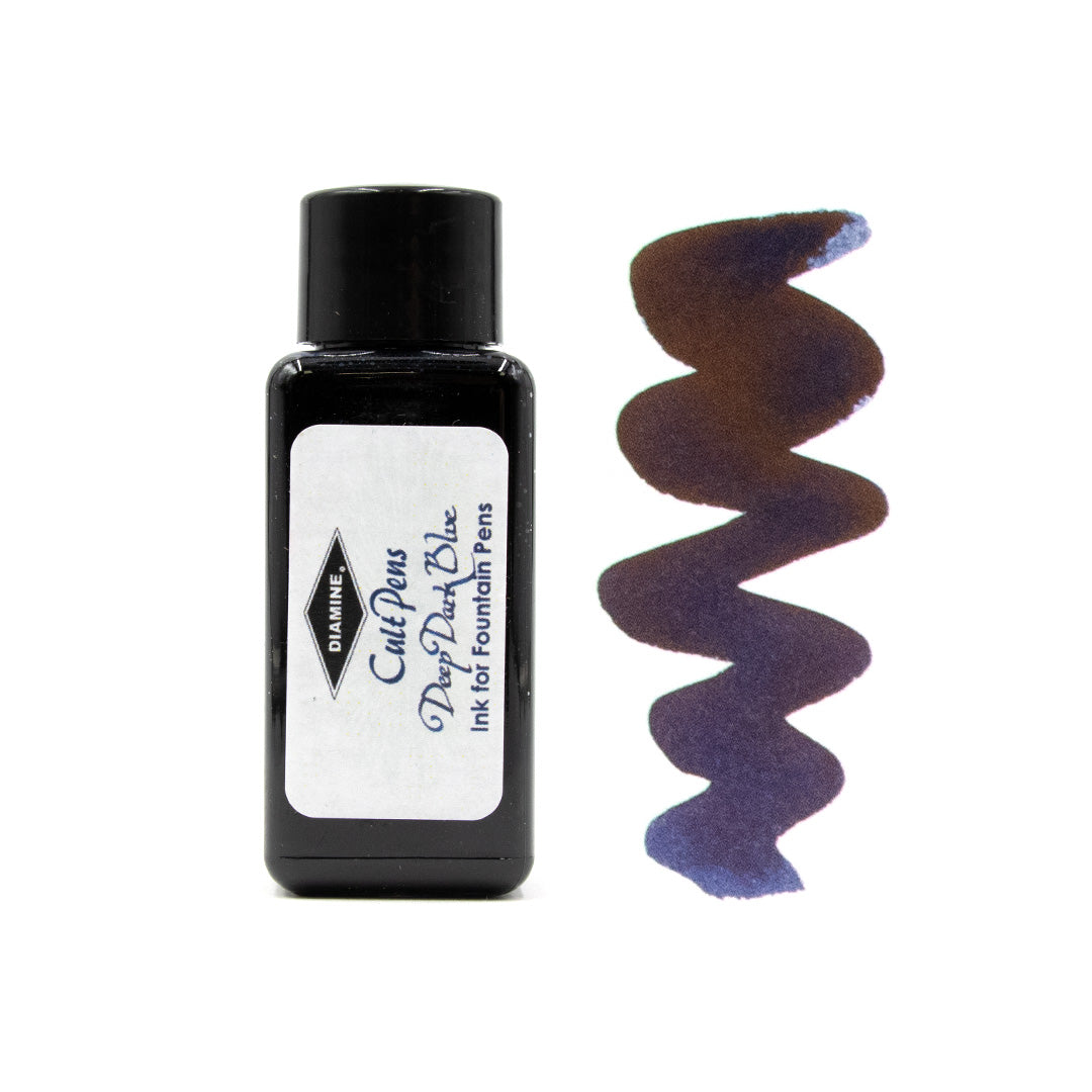 Diamine Deep Dark Fountain Pen Ink - 30ml Bottle for Calligraphy, Writing & Art | Premium Quality Ink for Pens, Journals & Creative Projects
