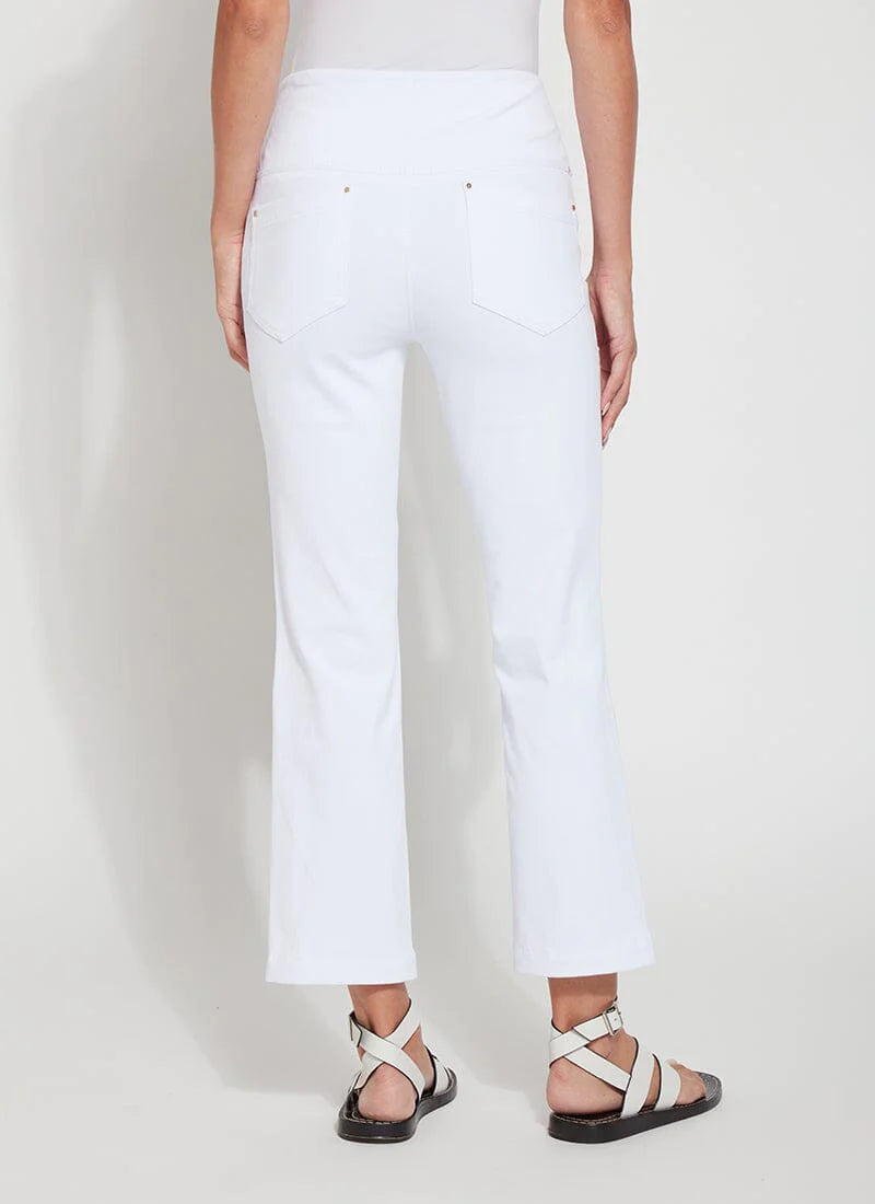 Stylish Ankle Baby Bootcut Denim Jeans in White - Perfect for Casual Outings & Playdates