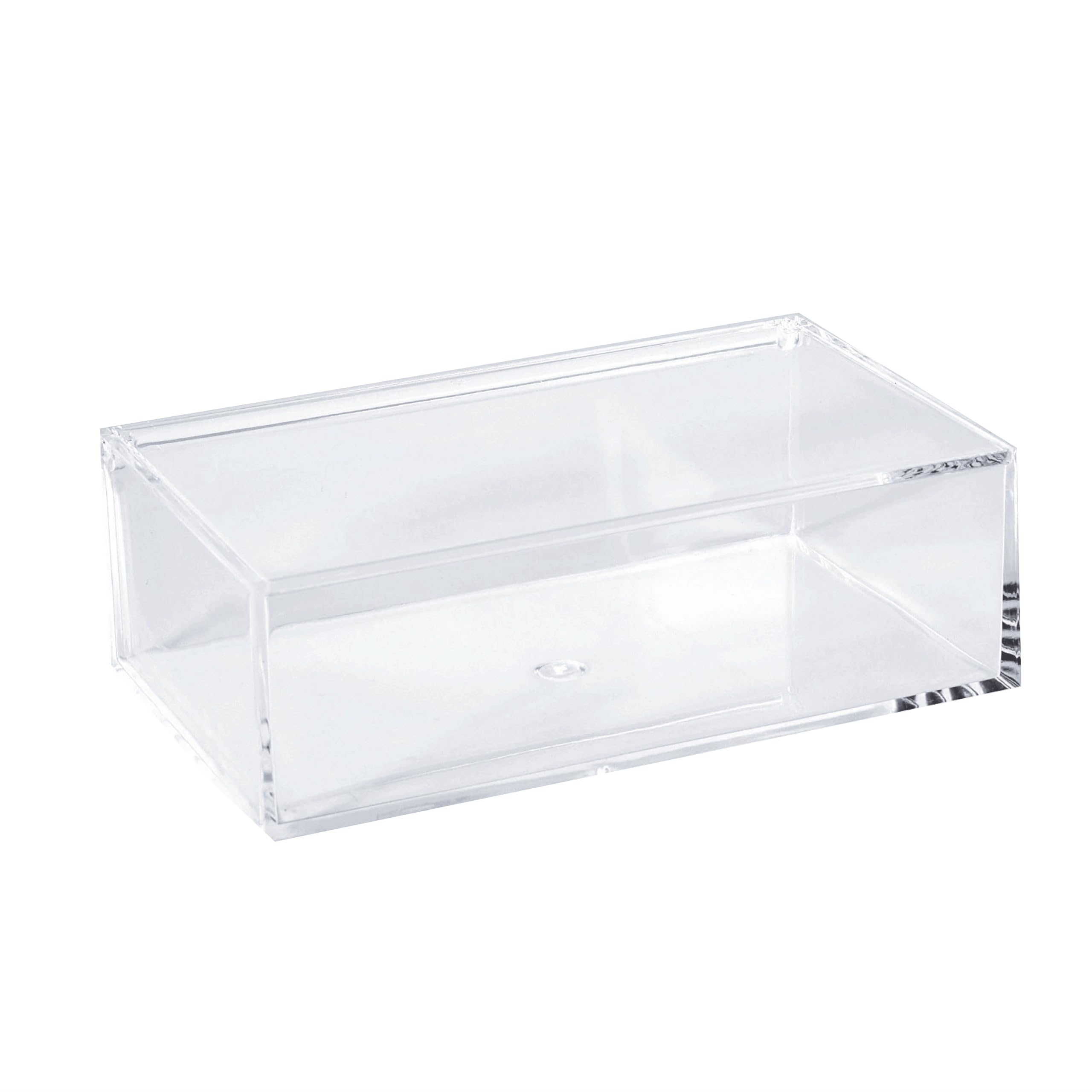 Clear Acrylic Storage Box with Lid - 6.3