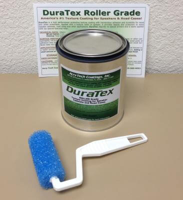 Acry Tech Duratex Roller Grade Quart Kit - Black Speaker Coating Paint for DIY Audio Projects & Professional Speaker Building | Waterproof & Durable Finish for Home Studios, Live Sound, and Outdoor Speakers