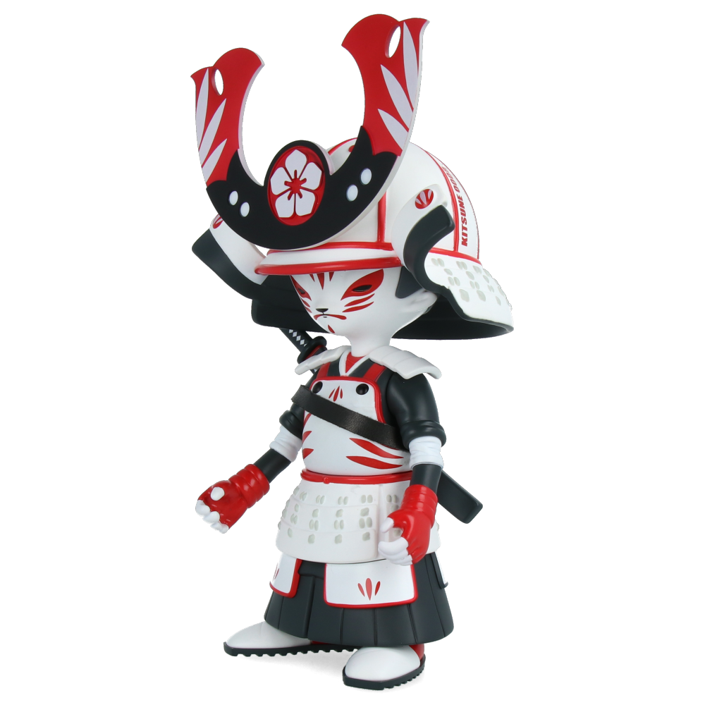 Kid Katana Vinyl Toy - Kitsune Fox Design 0008 | Collectible Action Figure for Anime Fans & Japanese Culture Enthusiasts | Perfect for Display, Gifts, and Cosplay Accessories