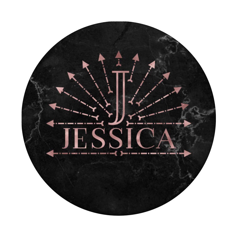 Jessica Rose Pink Boho Letter J Monogram Necklace - Personalized Initial Jewelry for Women, Gift for Her, Birthday, Anniversary, Boho Chic Style