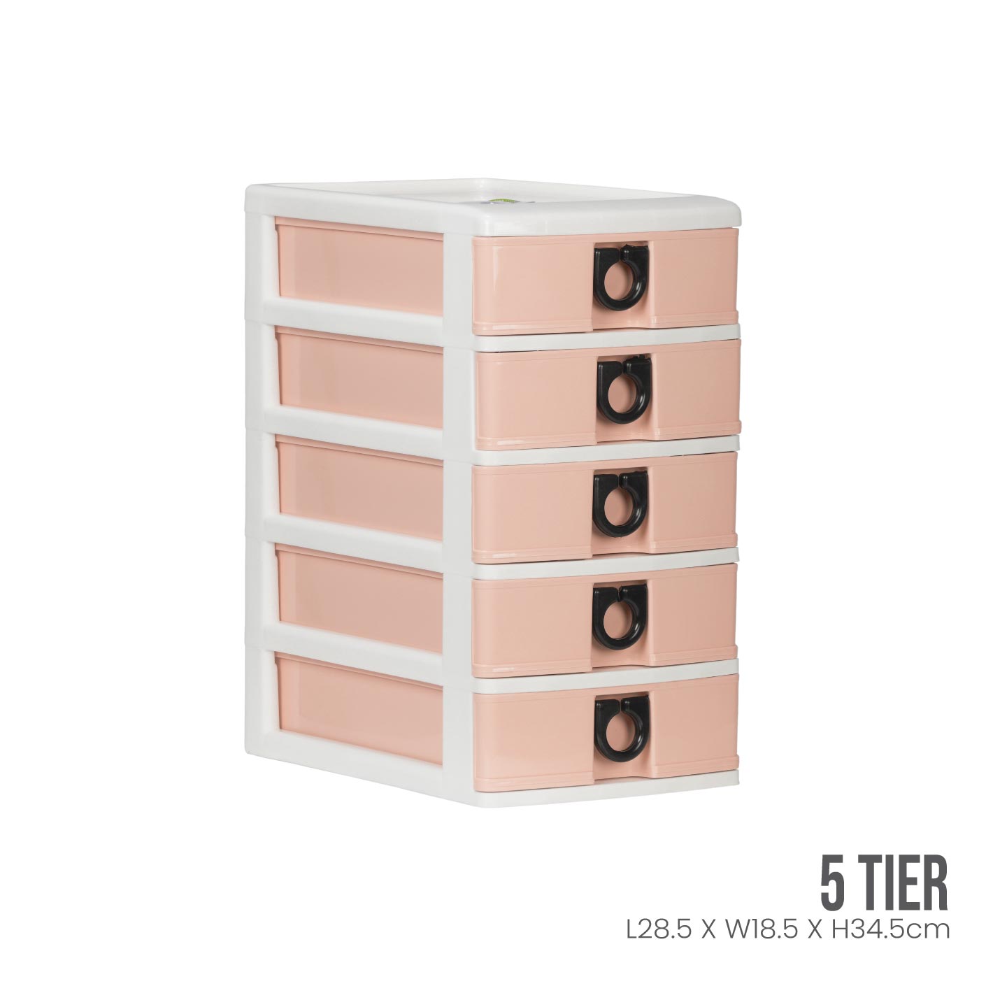 WHITE FRAME - PEACH DRAWER (301-5WF-PCH)