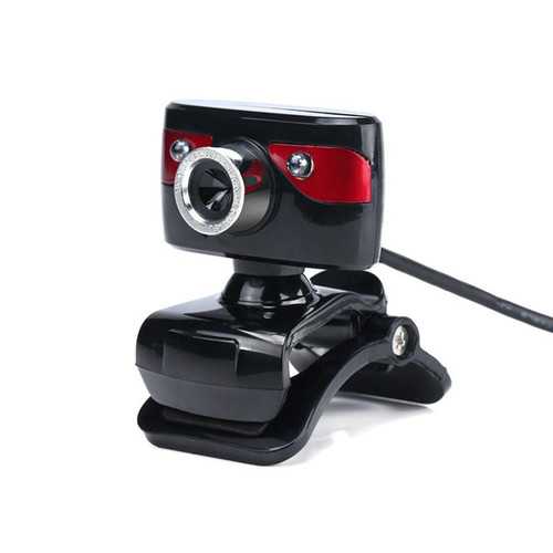 A886 360° Rotating HD Webcam with 12MP Resolution & Dual LED Lights for PC/Laptop - Perfect for Video Conferencing, Online Classes, and Live Streaming
