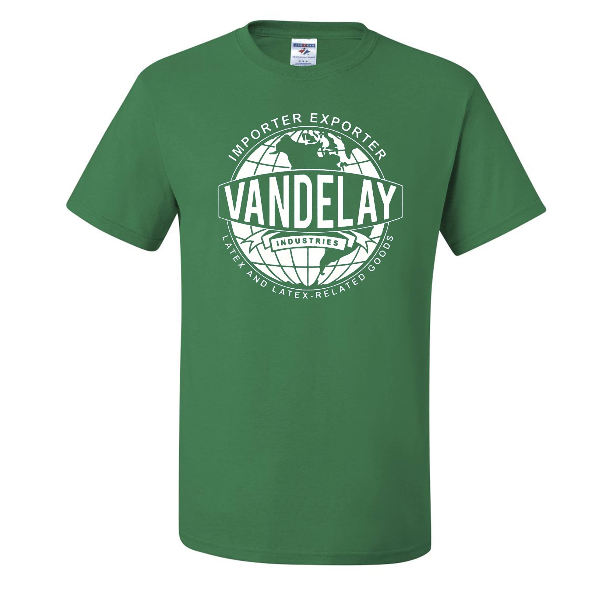 Wild Custom Apparel Vandelay Industries Latex George Costanza Men's T-Shirts | Funny Seinfeld TV Show Merchandise | Perfect for Cosplay, Gifts & Comedy Fans
