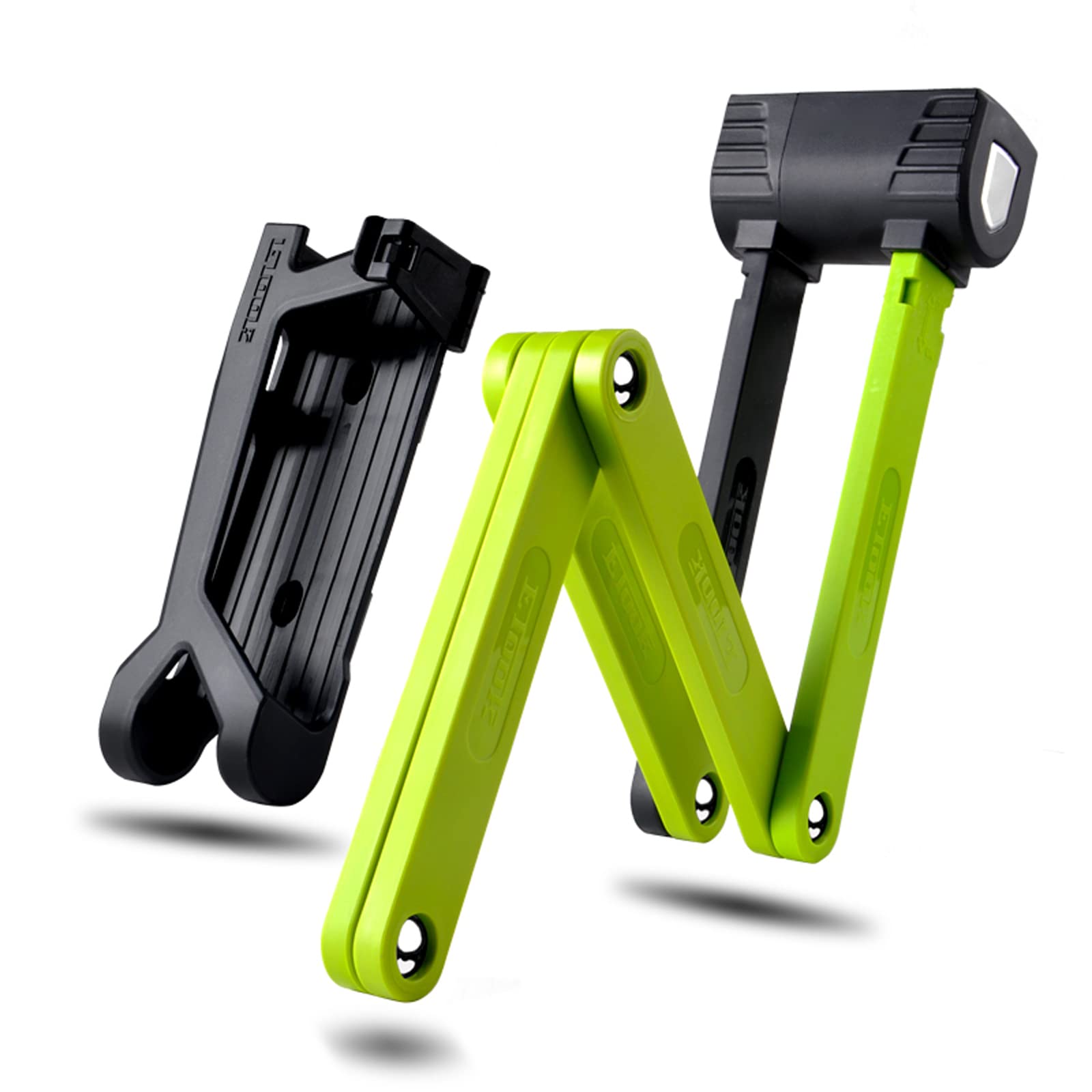 Heavy Duty Anti-Theft Folding Bike Lock - Compact Steel Bicycle Lock for Bike, Scooter & Motorcycle - Professional Secure Chain Lock for Outdoor Cycling, Commuting & Parking