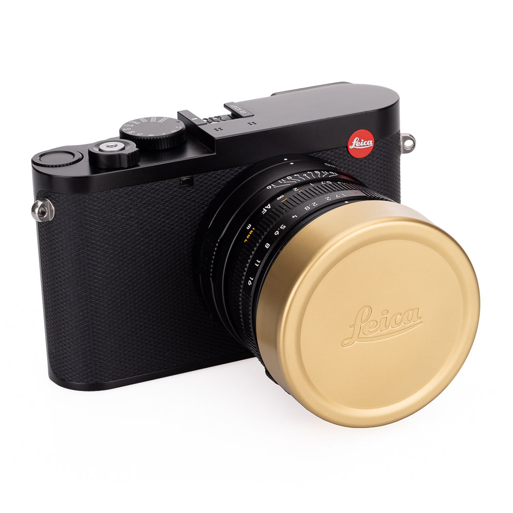 Leica Q E49 Lens Cap - Premium Brass with Blasted Finish - Perfect for Photography, Travel & Outdoor Shooting