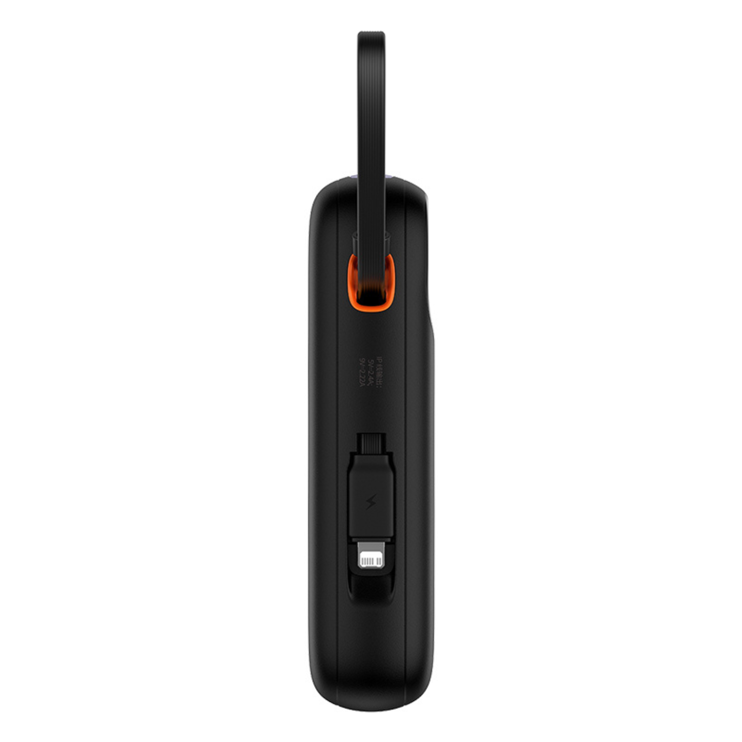 Baseus Qpow2 20000mAh Power Bank with Digital Display - 22.5W Fast Charging Portable Charger with Built-in Lightning & Type C Cables (Black) - Perfect for Travel, Camping & Emergency Power Backup
